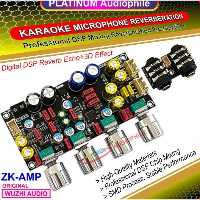 Karaoke Microphone Reverberation Modul Digital Echo Mixing Dsp Pro