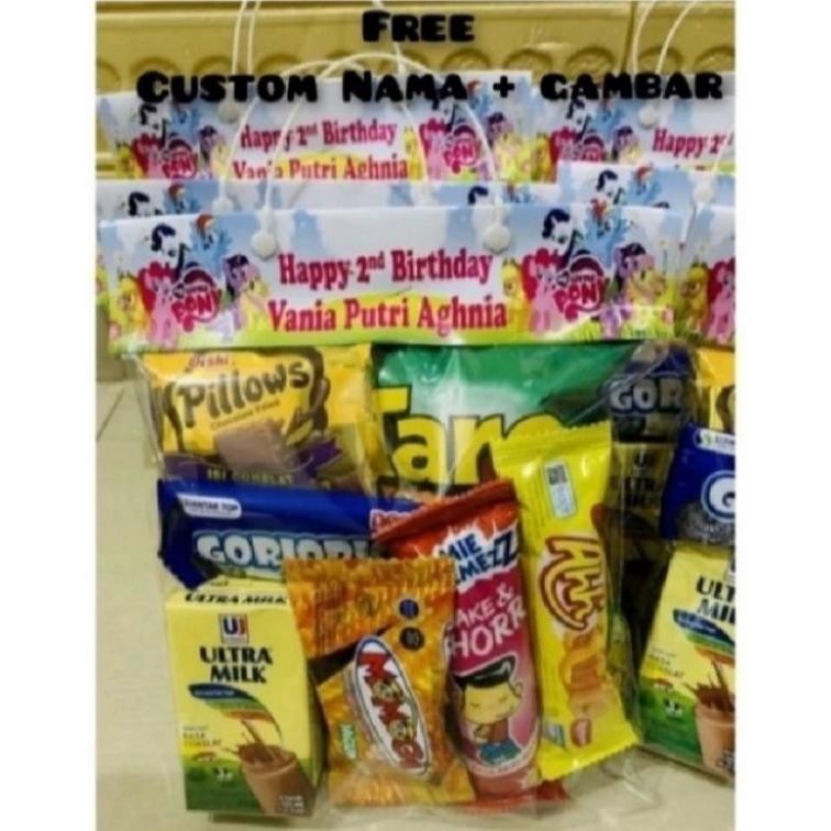 

Paket Snack Ulang Tahun Free Custom Nama