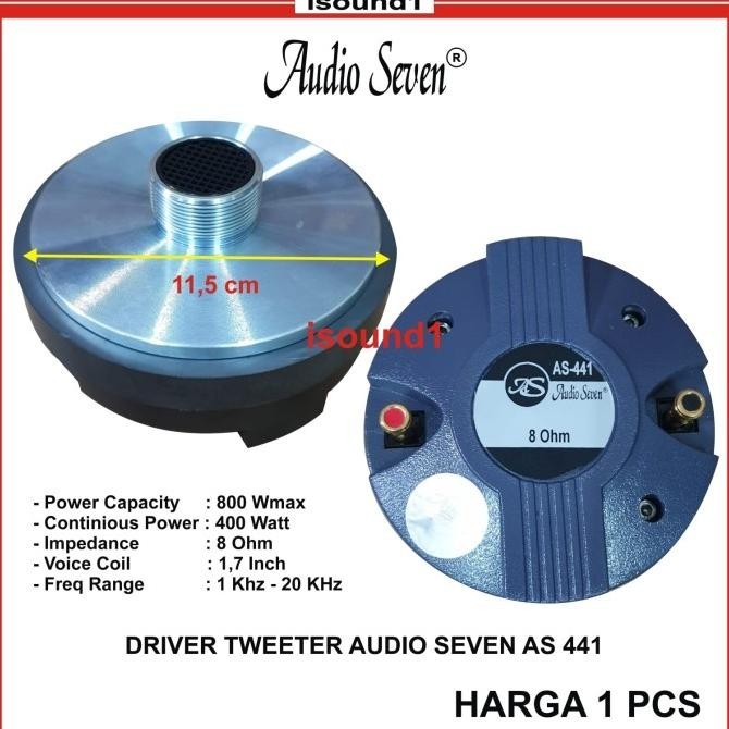 Driver Tweeter As 441 Audio Seven Original