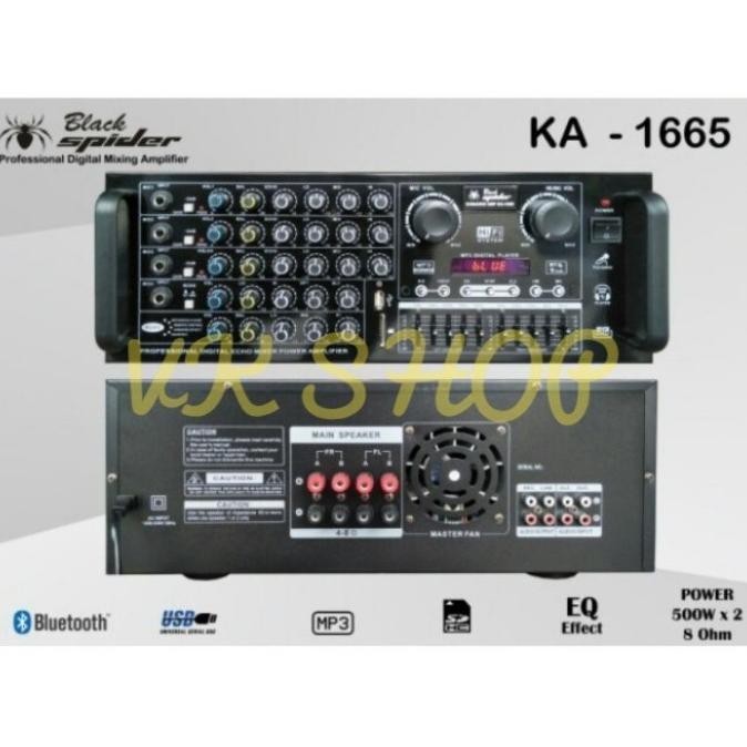 Amplifier Black Spider Ka1665 Ampli Black Spider Ka 1665 Original