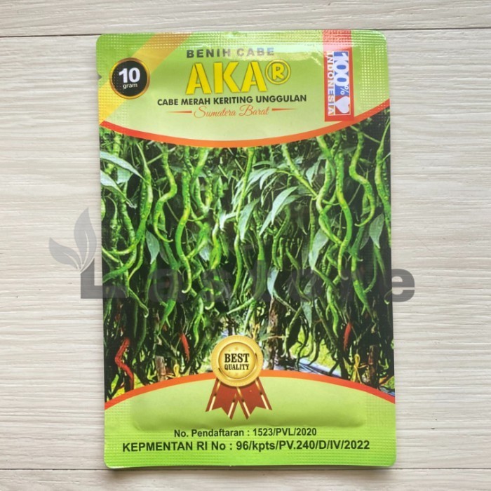 Cabe Akar 10 Gram - Benih Cabe Merah Keriting Akar - Cmk Akar