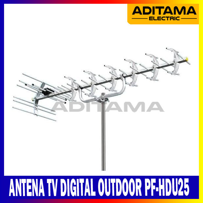 Terbaru Antena Tv Digital Outdoor Pf Digital Hdu-25/ Pf Antenna Yagi Hd-U25 Promo Terlaris
