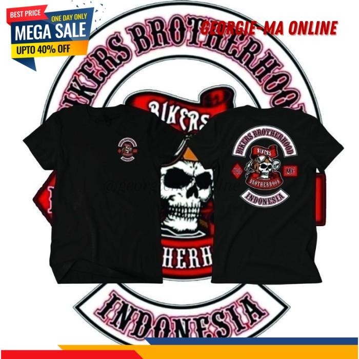 KAOS BAJU DISTRO BIKERS BROTHERHOOD MOTOR CLUB POLOS CUSTOM INDONESIA GRATIS ONGKIR