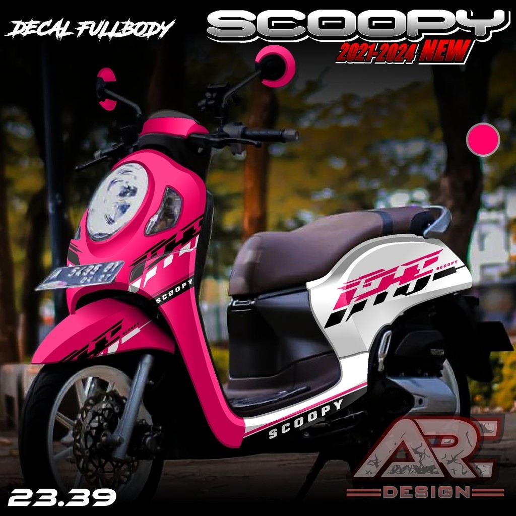 (COD) TERBARU Decal Sticker Honda All New Scoopy 2021 2022 2023 2024 Full body - Sticker Skotlet Var