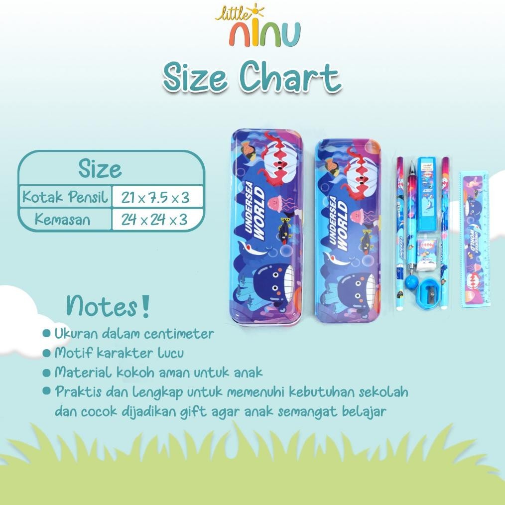 

Termurah Little Ninu Stationary Set Paket Alat Tulis Perlengkapan Sekolah 8 In 1 Gjk-25