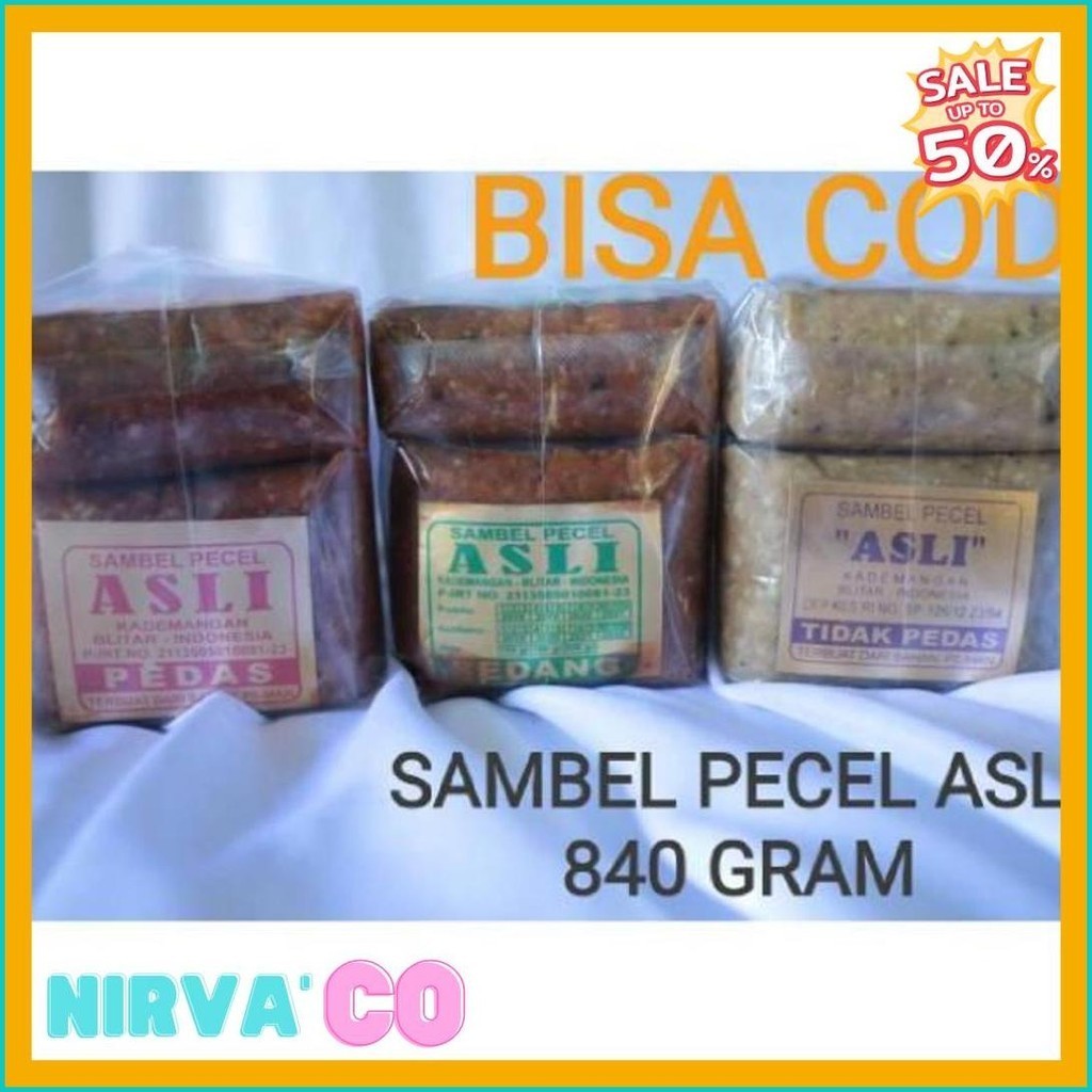 

Sambel Pecel Asli Blitar 840 Gram (Murmer)