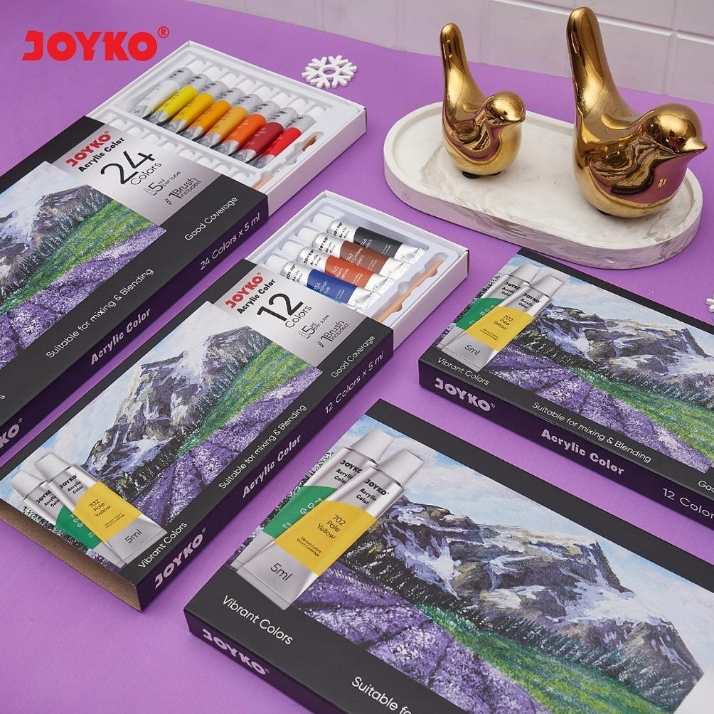 

Super Murah Joyko Acrylic Colour 12 24 Warna 5Ml Paint / Cat Akrilik Joyko Acc-5 8.8