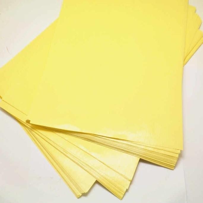 Update (10 pcs) Kertas Transfer PCB kuning A4 Heat Toner Paper Print jalur PCB Board Diminati Banget