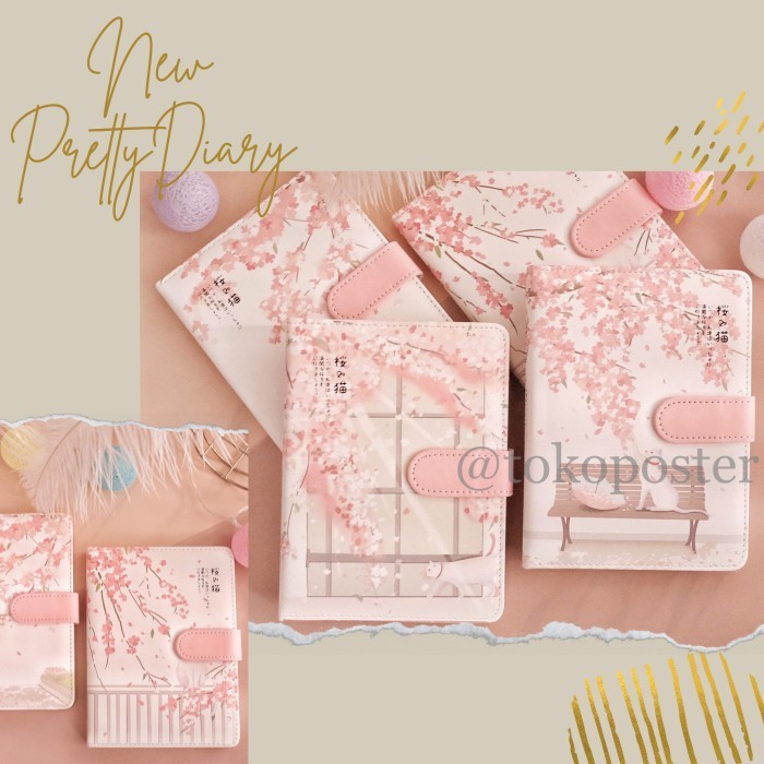 

Diary notes notebook buku jurnal catatan kegiatan agenda binder korea