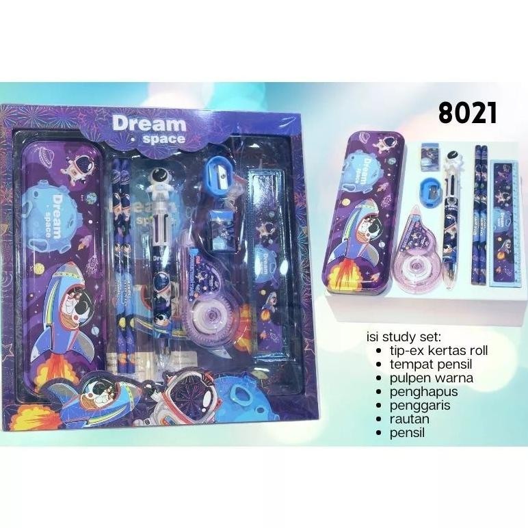 

Promo 8021 Set Alat Tulis Souvenir Ultah Isi 8 Pcs Ada Type-X & Pen Cetek Tw39