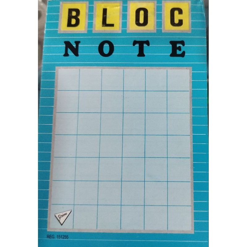 

BLOC NOTE NO 5/CATATAN KECIL BERGARIS