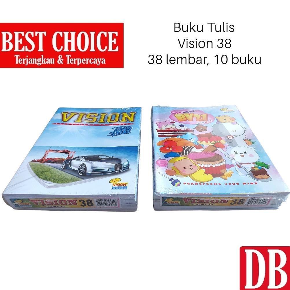 

RHH-1823 Buku tulis Vision 38 lembar (10 pcs) Berkualitas