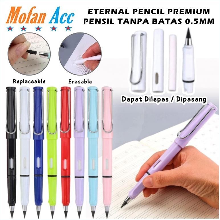 

WDM-2227 Pensil Tanpa Batas HB 0.5mm / Eternal Pencil Pensil Ajaib Tanpa Rautan + Pengahapus Untuk Menulis Menggambar / Premium Unlimited Writing Inkless Rubber Eraser / Pena Perlengkapan Alat Tulis Sekolah Anak Sketsa High Tech Nib Terlaris