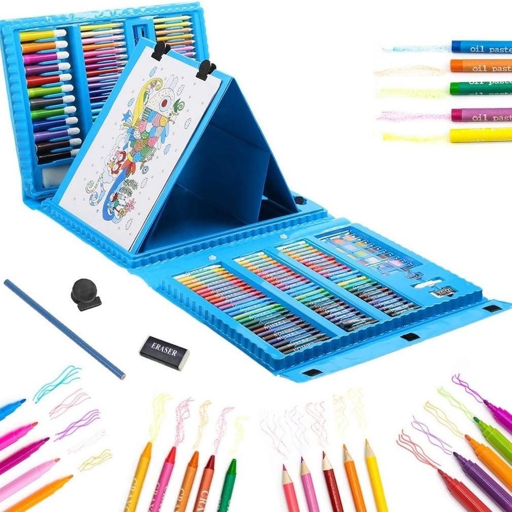 

Viral Komplit! Alat Menggambar Mewarnai Anak / Pensil Warna Krayon Anak - Mega Art 208 Pcs - Kado Ultah Qv21