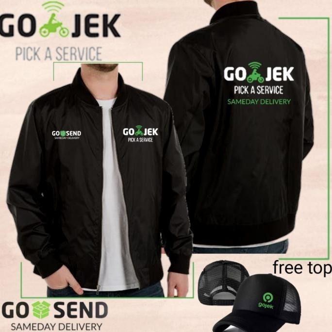 Special Price Jaket Bomber Hitam Gojek Logo Lama Dan Gosend Jaket Driver Ojol Gojek