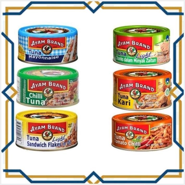 

[IKK] AYAM BRAND 160 GR IKAN TUNA KALENG BANYAK VARIAN RASA HALAL