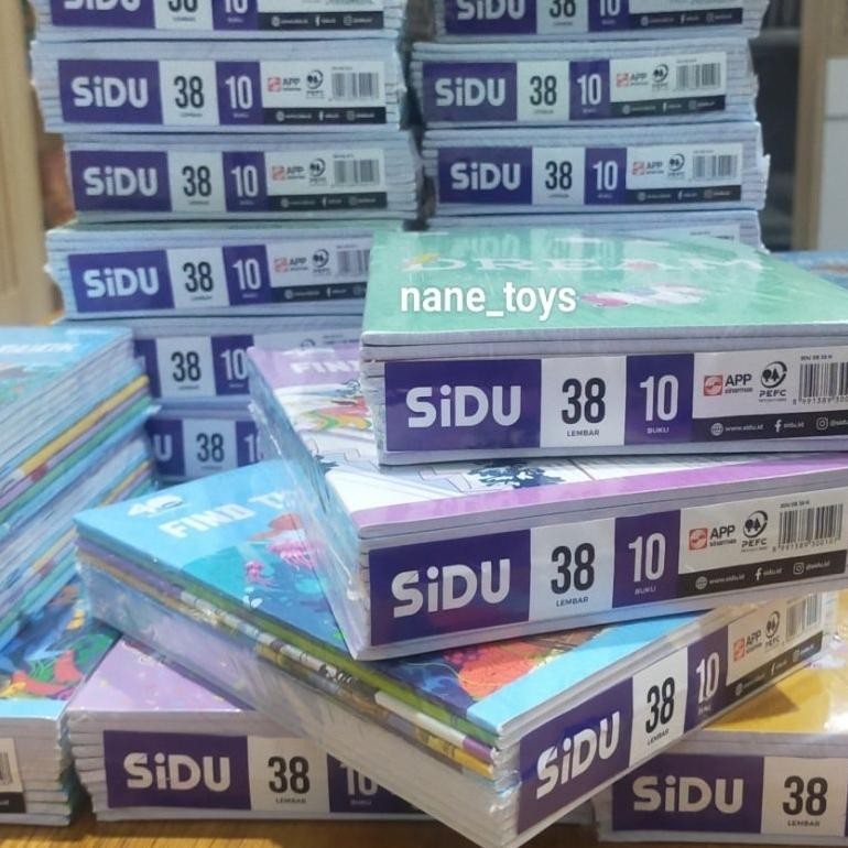 

Or42 Buku Sidu 58 Lembar 1 Pack / Buku Tulis Sidu 38 Lembar 1 Pack / Buku Tulis SINAR DUNIA Termurah