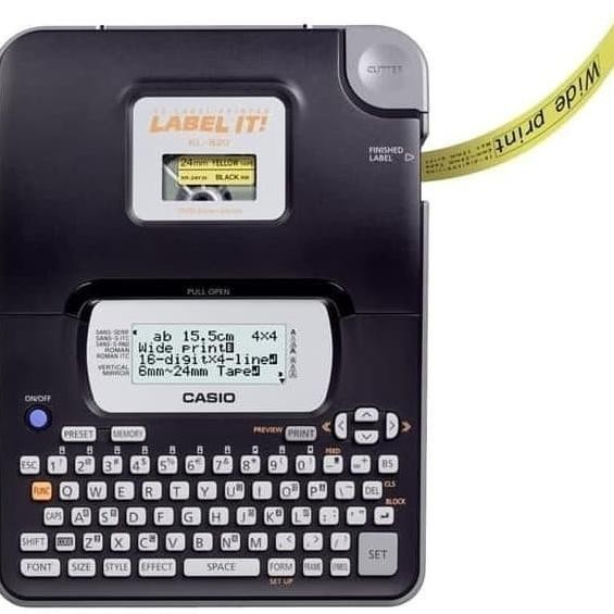 

CASIO KL-820 & 6PC BATERAI / LABEL PRINTER / EZ LABEL IT PRINT KL820