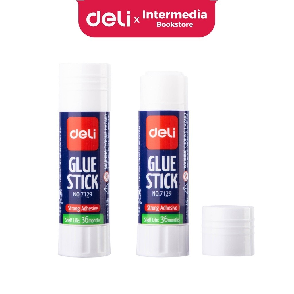 

Deli Lem Glue Stick E7129 Super Kuat PVP 15 Gram / Alat Tulis Murah