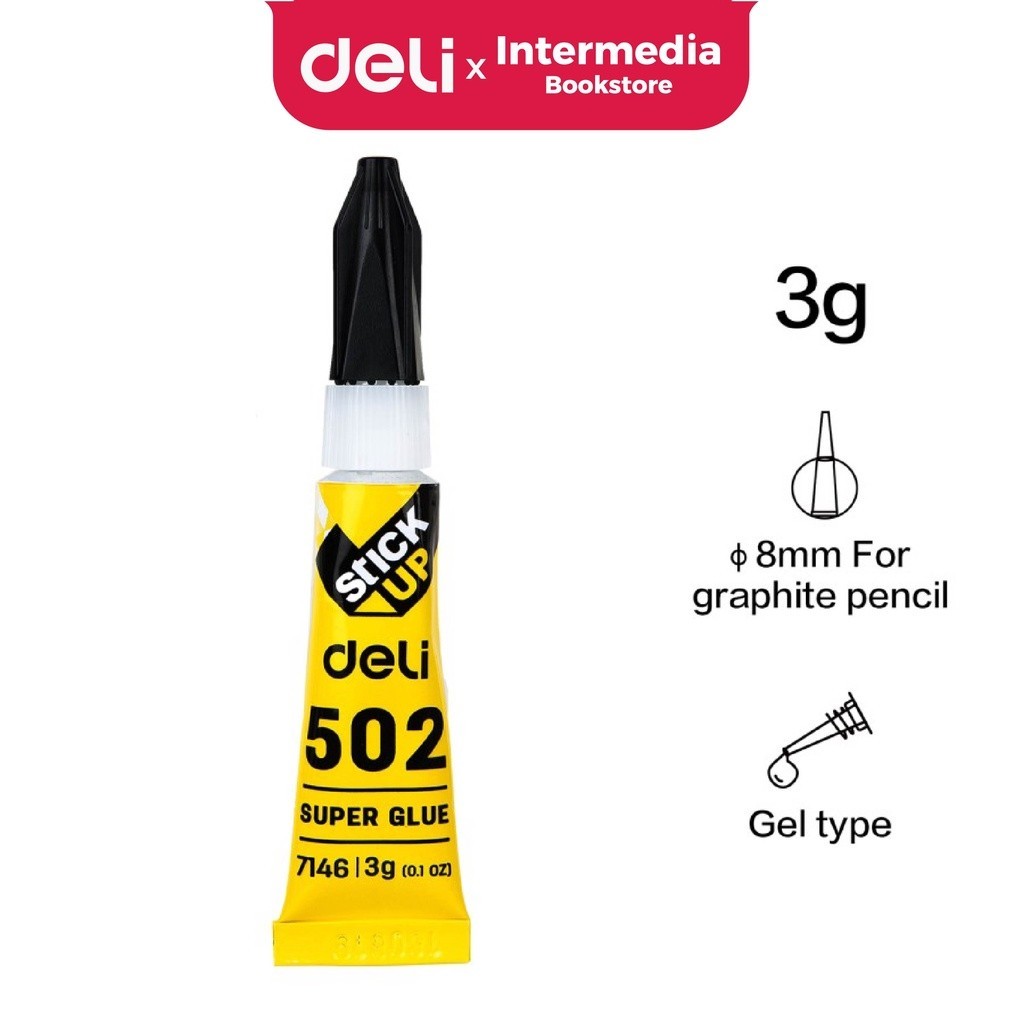 

Deli Lem Super Glue E7146 - Super Glue Instant Dry 3g