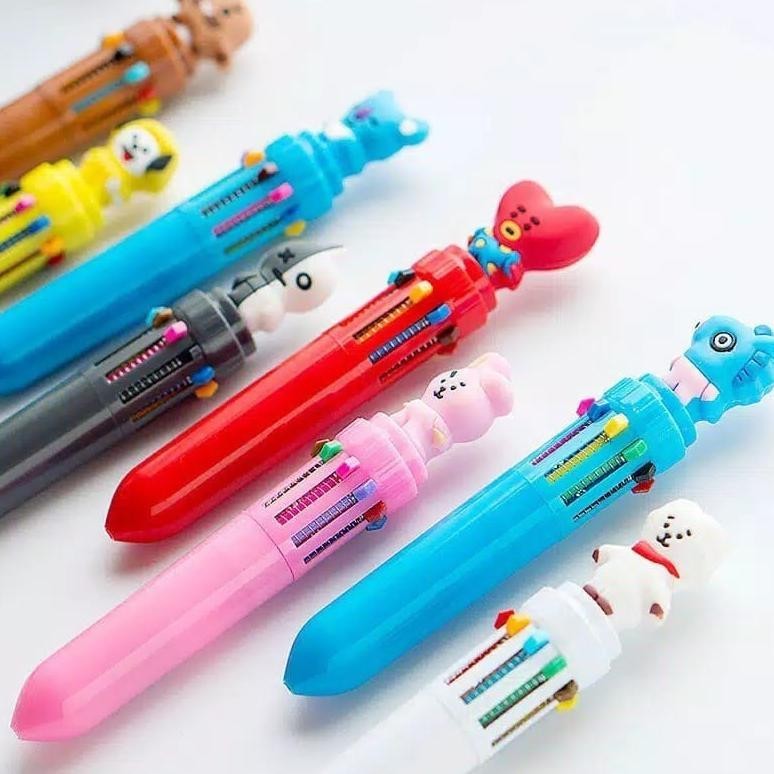 

fj-44 COD MJ88 Pena Karakter 10 Warna Warni Bolpoin Karakter Lucu Sale