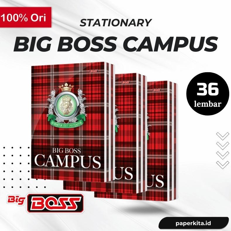 

EVY-510 Buku Tulis Campus 36 Lembar Isi 10 Buku Campus Boxy Panjang / Big Boss Hemat
