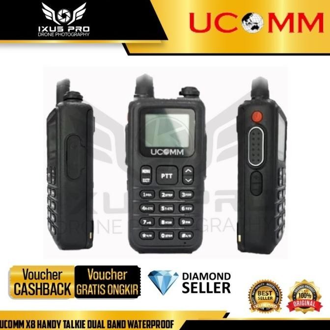 UCOMM X8 HANDY TALKIE DUAL BAND WATERPROOF UCOMM 2807T