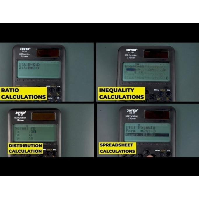 

JOYKO CC 67 Scientific Calculator Statistik sama FX-991EX Kalkulator Ilmiah ORI CC67