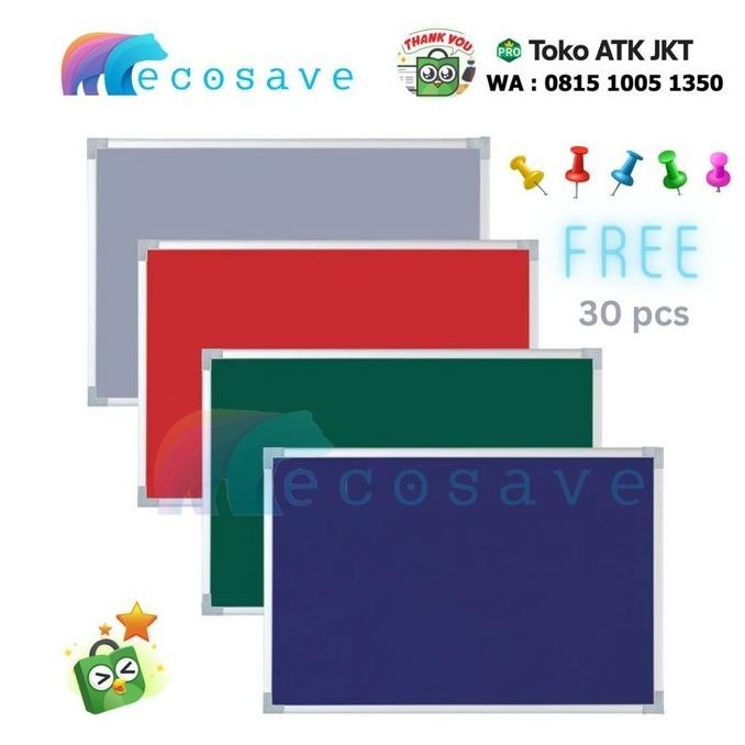 

Softboard Bludru 100x150 Papan Pin Paku Soft Board 100 x 150 cm