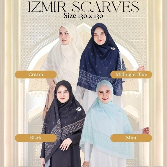 WNJ - Hijab Printing Segiempat Premium | Izmir Scarves by Wanoja Hijab