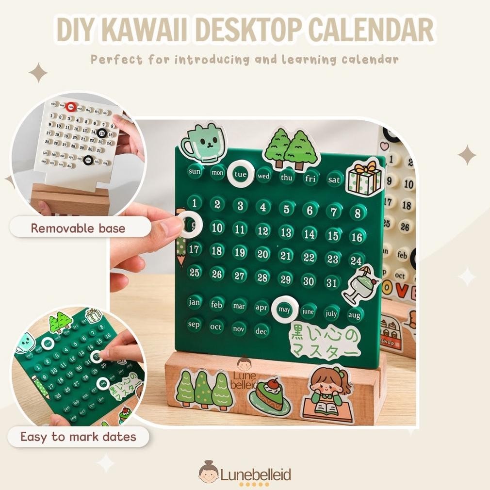 

SPECIAL DIY Kawaii Desktop Calendar / Kalender Meja Belajar / Hadiah Kado Natal Anak is-23