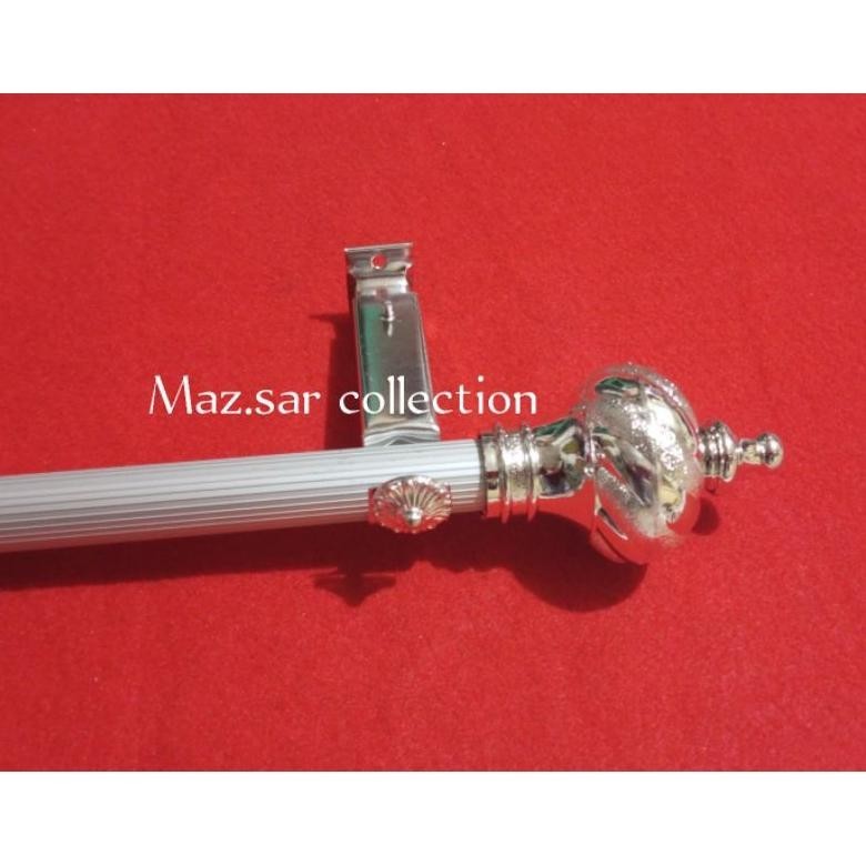 ter-98 Batang /pipa gorden garis full set batang hordeng Murah