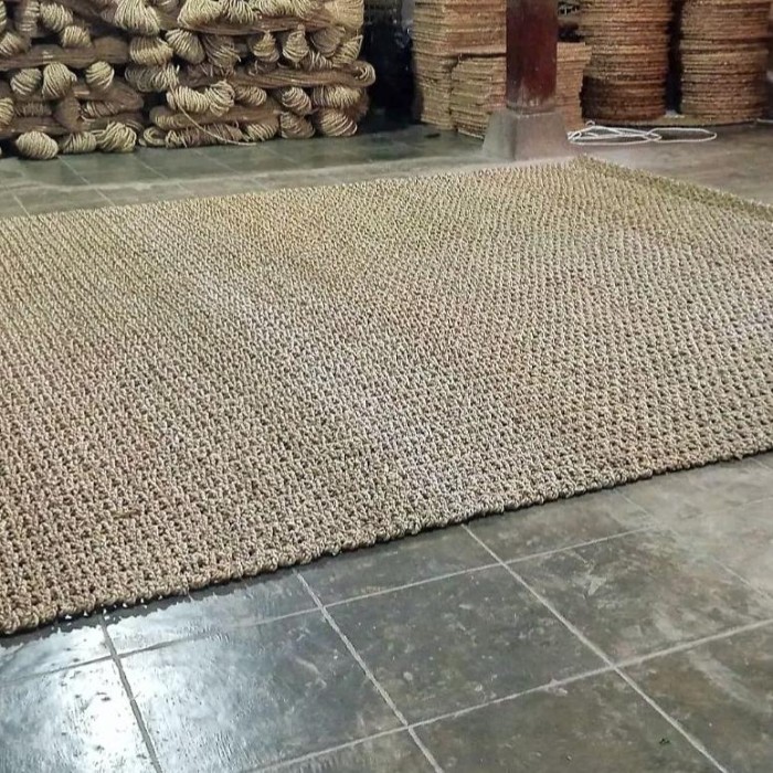 Asna Rug Seagrass Kotak Jumbo 300X200Cm / Karpet Tikar Anyaman Seagrass