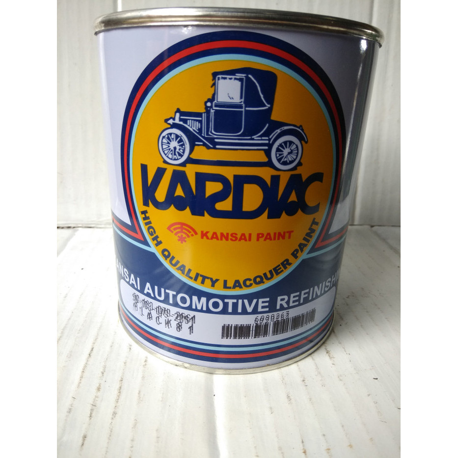 Cat Duco Cardiac Kansai Paint Black 01 / Hitam Pekat Kilap