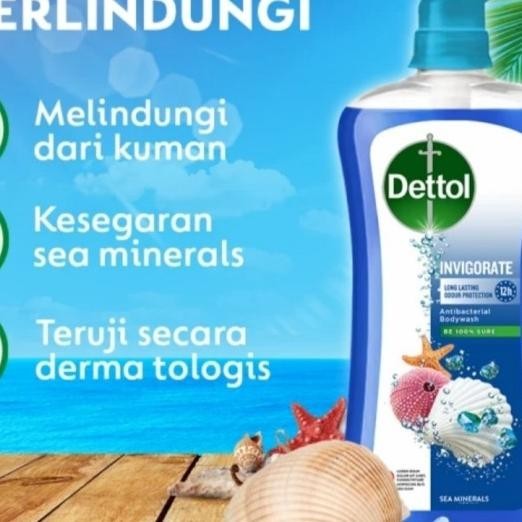 Dettol Sabun Mandi Cair Invigirote 950 Ml Botol Pump
