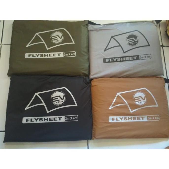 TERMURAH - Flysheet fly sheet atap tenda ukuran 3 x 4 m 3x4 no rei eiger tnf