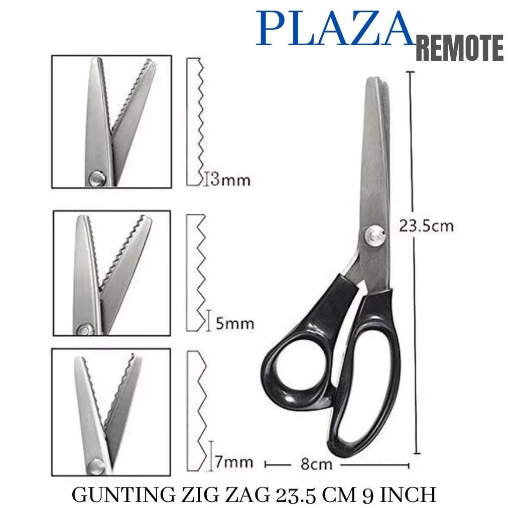 

Zai-2530 Gunting Kain/Gunting Bahan Kain Zigzag Stainless Steal Ukuran 3 5 7 Mm Terlaris