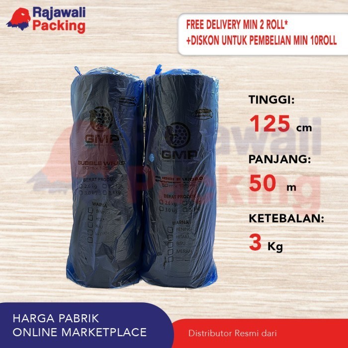 

HOT PROMO Bubble Wrap BLACK 50m x 125cm GMP (3kg)