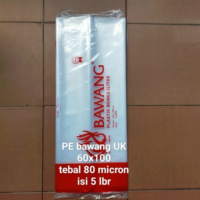 JUAL plastik PE bawang tebal uk 60x100 80 micron