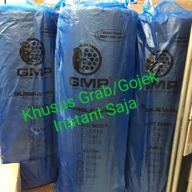 

HOT SALE GMP Bubble Wrap 3KG 50Meter X 125Cm / Buble Plastik Gelembung 3KG