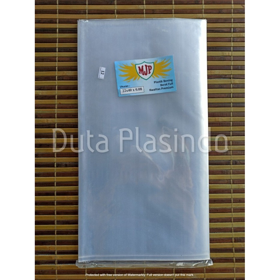 

HOT SALE Plastik PP Bening MJP 22 x 40 Tebal 08