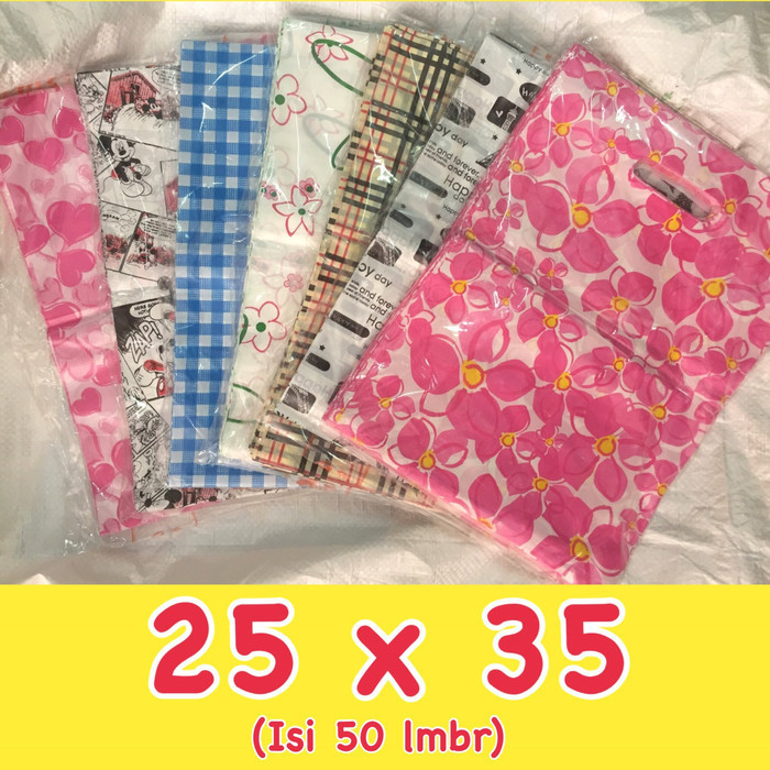 

DISKON Kantong Plastik Pond Oval Motif 25x35 (isi 50)