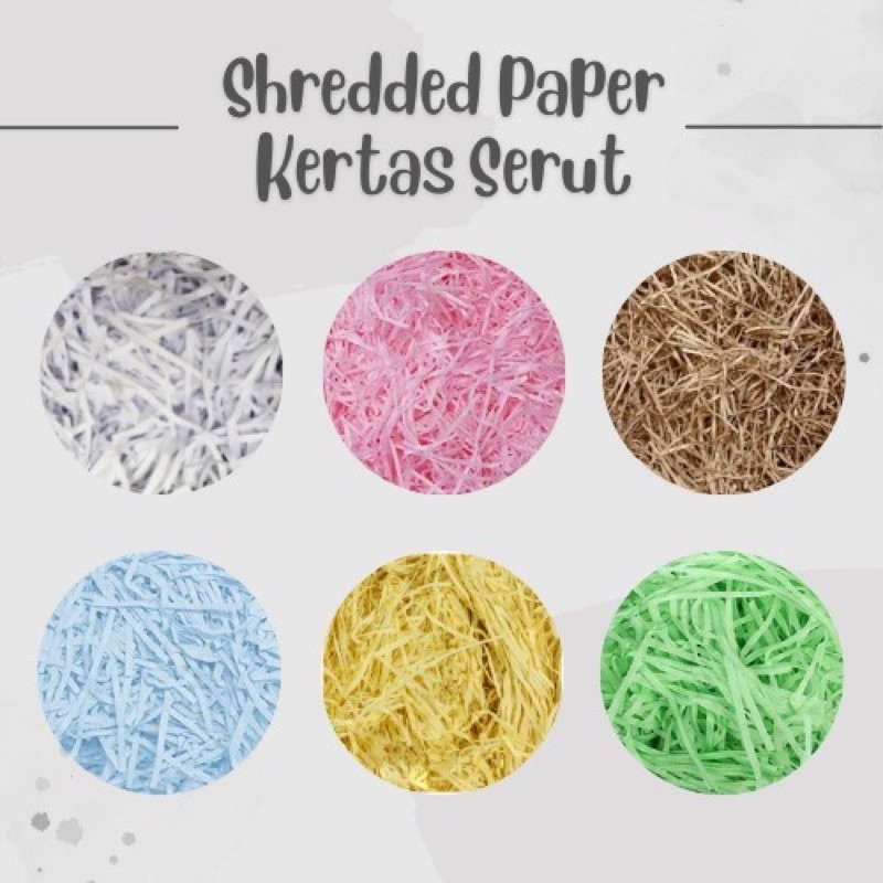 

ARRIVAL [Per 1gr] Kertas Cacah | Kertas Serut | Kertas packing | Shredded Paper