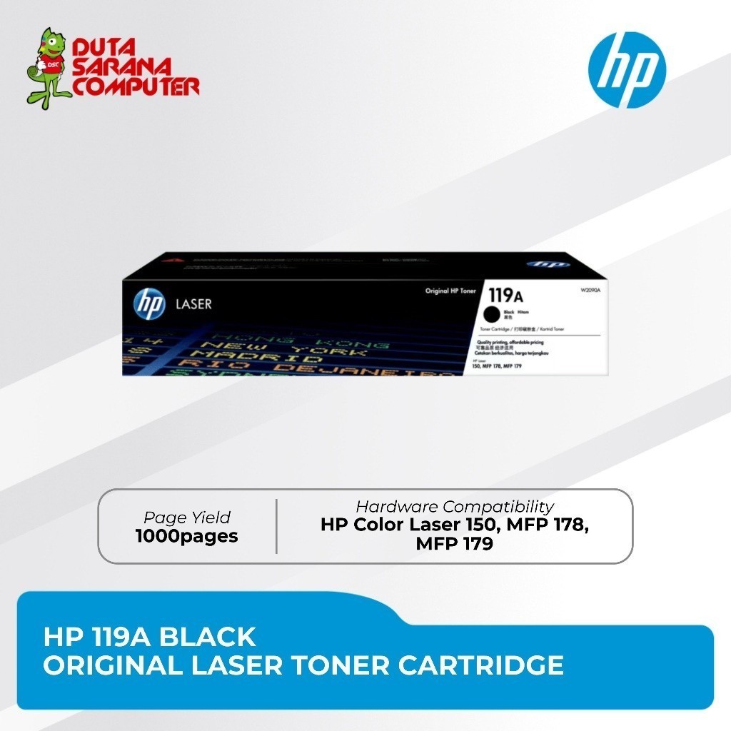 TONER HP 119A 119 A 119-A TONER CARTRIDGE PRINTER ORIGINAL MURAH [W2090A]