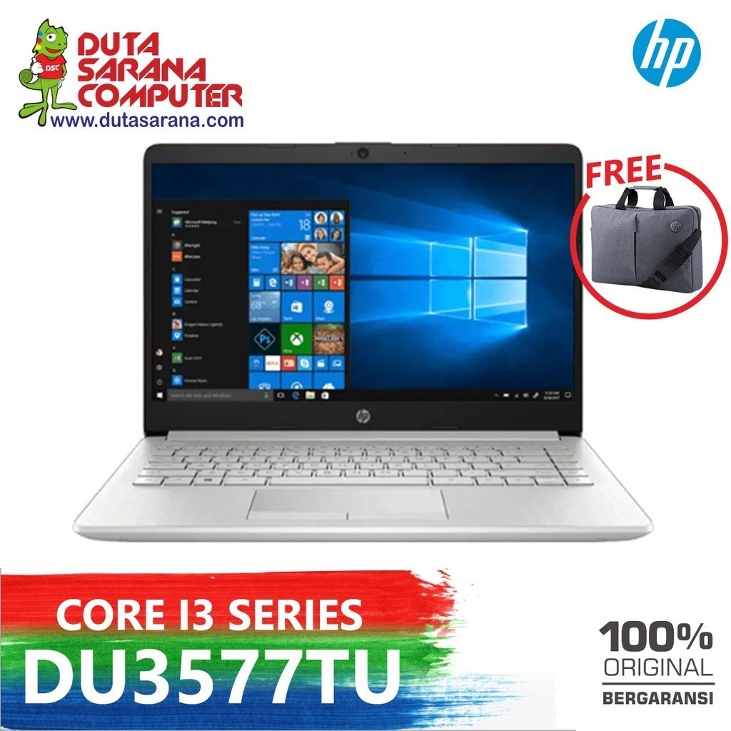 Laptop HP 15s - DU3577TU Intel Core i3-1115G4 8GB 512GB SSD 15.6" Win 11+OHS 2019 Murah