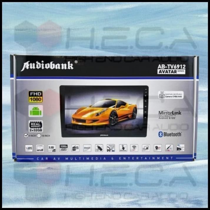 DISKON AUDIOBANK AB-TV6912 AVATAR 2/32 GB ANDROID 9" HEAD UNIT DOUBLE DIN TAPE MOBIL 9 INCH