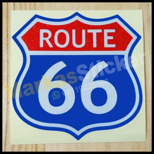 

HOT DEAL STICKER ROUTE 66 BLUE !!!