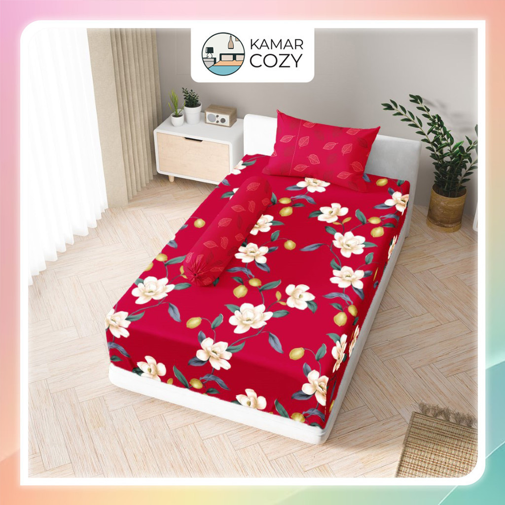 Sprei Kintakun Set Fitted Single 90x200 / 100x200 / 120x200 Diana Dluxe Aesthetic Tinggi 25 cm Estet