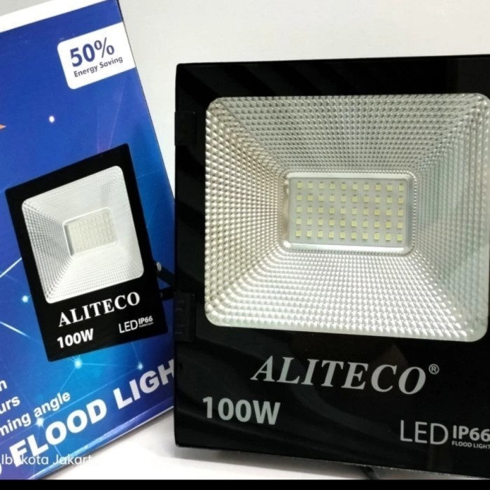 Sukaca - Kap Lampu Sorot Led 100 Watt Aliteco / Kap Led 100 Watt Putih