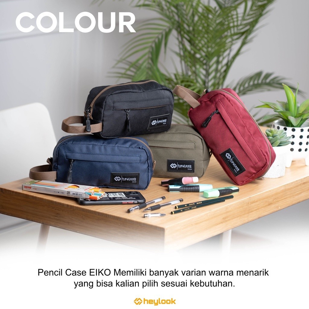 

Tempat Pensil EIKO Kotak Pensil Pencil Case Kostak Anak Atk Sekolah Kuliah Kantor Kerja
